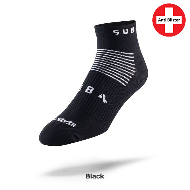 Running Socks DRYLYTE Blister Free Mid Rise Black