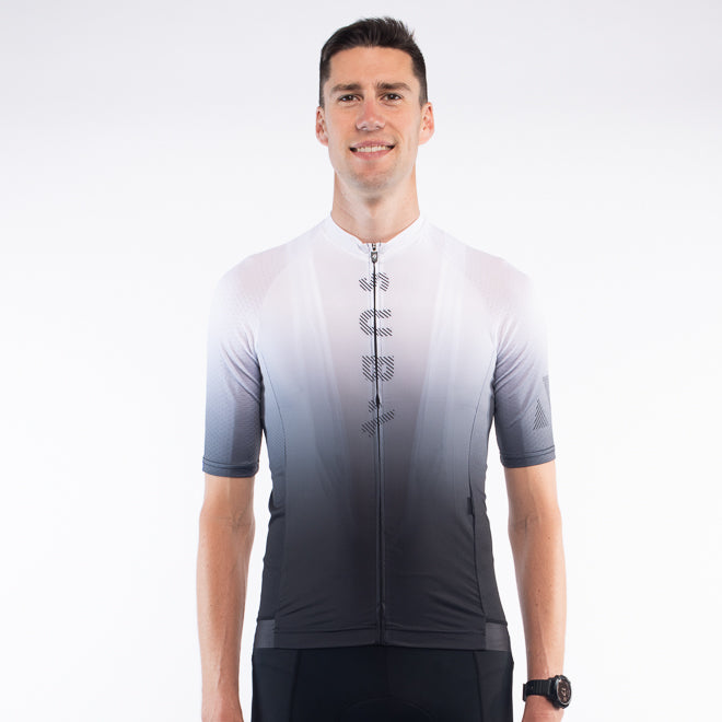 Cycling Jersey Euro Pro White Fade