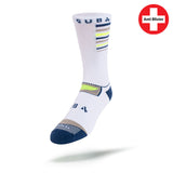 Running Socks DRYLYTE Blister Free 3/4 Crew White