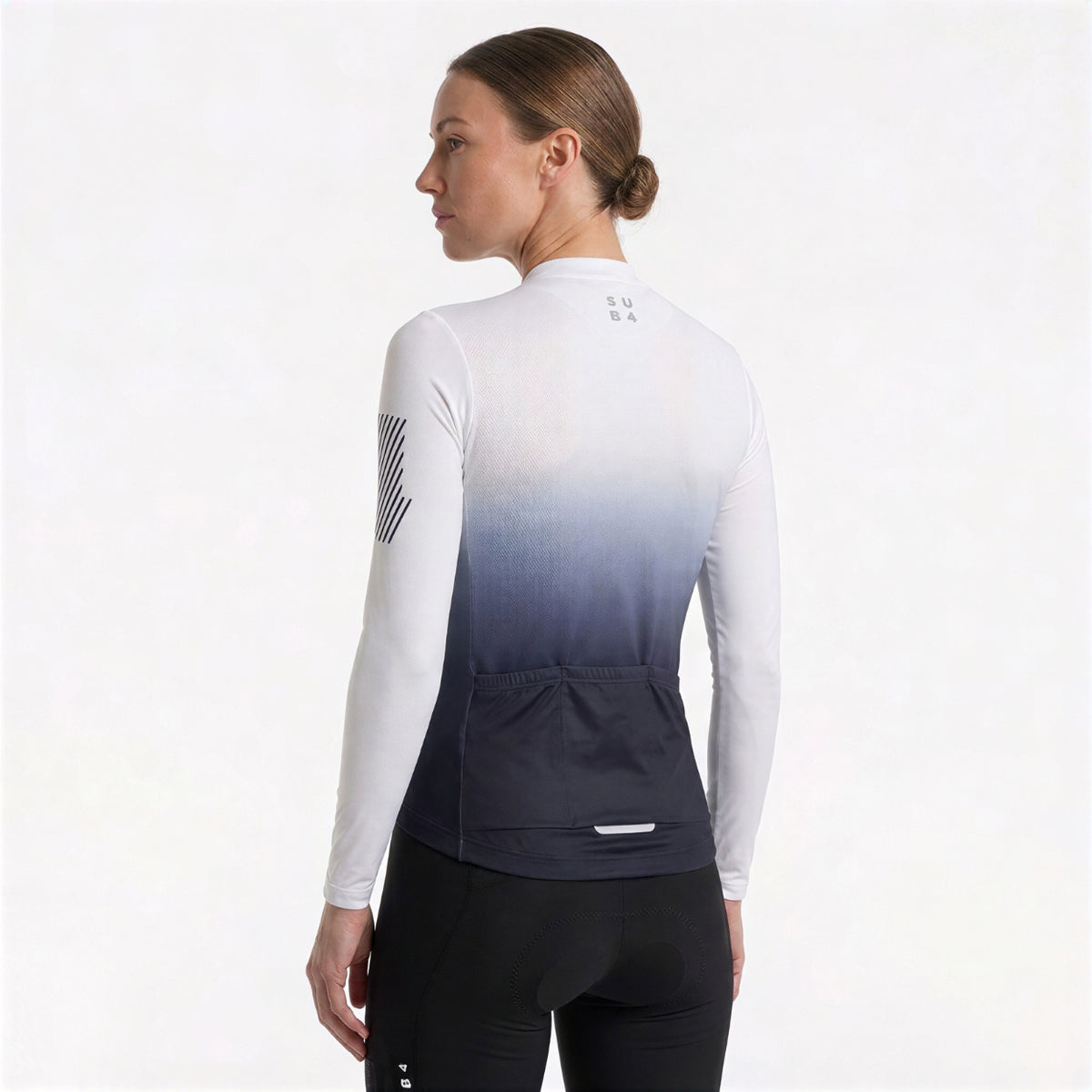 Cycling Jersey Long Sleeve Navy Fade